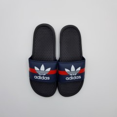 ADIDAS Mens Slippers (BLACK - DARK BLUE) (41 to 45)