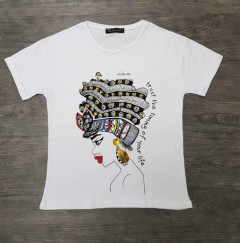 LIFE SWAROVSKI Ladies Turkey T-Shirt (WHITE) (S - M - L - XL)