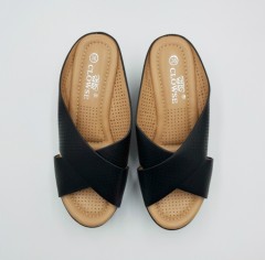 CLOWSE Ladies Sandals Shoes (36 to 41) (B10203 - BLACK)