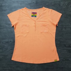 YES ZEE Ladies T-Shirt  (ORANGE) (M)