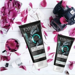 EVELINE eveline cosmetics purifying facial wash paste with ACTIVATED CARBON