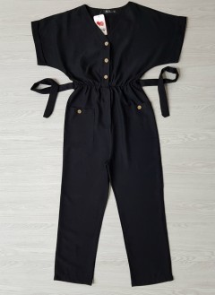 ROY FASHION Ladies Turkey Short Jumpsuit (BLACK) (S - M - L - XL)