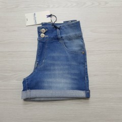 WALLFLOWER Ladies Short Jeans (BLUE) (XS - S - M - L - XL)