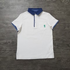 ORIGINAL MARINES Boys Polo Shirt (WHITE) (6 to 11 Years)