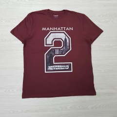OVS Mens T-Shirt (MAROON) (XL - XXL)