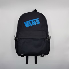 VANS Back Pack (BLACK - BLUE) (MD) (Os)