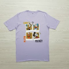 MICKEY MOUSE Ladies Turkey T-Shirt (PURPLE) (S - M - L)
