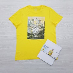 LIVERGY Mens T-Shirt (YELLOW) (M - L - XL)