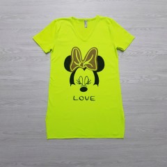 DS Ladies Turkey T-Shirt (GREEN - YELLOW) (S - M - L - XL)