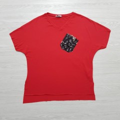 HOSTESS Ladies Turkey T-Shirt  (RED) (FREE SIZE)
