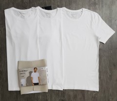 LIVERGY Mens 3 Pcs T-Shirt Pack (WHITE) (S - M - L - XL - XXL)