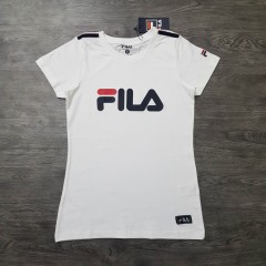 FILA Ladies T-shirt(WHITE)( S - M- L - XL -)