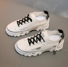 Ladies Sneakers ( WHITE - BLACK ) (36 to 40)