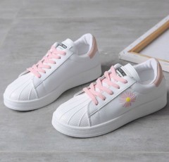 Ladies Sneakers ( WHITE-PINK ) (36 to 40)