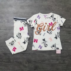 MC Girls 2 Pcs Pyjama Set (WHITE) (2 To 8 Years)