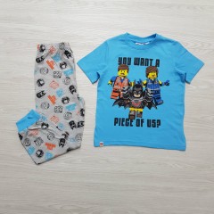 LEGO Boys 2 Pcs Pyjama Set (BLUE-GRAY) (4-5 To 12-13 Years)