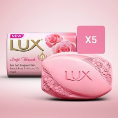 Lux Soap French Rose & Almond Oil (5 Pcs) (100g) (MA)