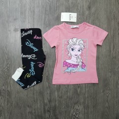 M&S Girls 2 Pcs Pyjama Set (PINK - BLACK) (2 to 8 Years)