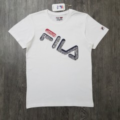 FILA Mens T-Shirt  (WHITE) (S - M - L - XL)