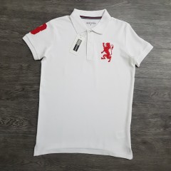 GIORDANO Mens Polo Shirt (WHITE) (S - M - L - XL)