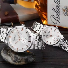 CHENXI Set Couple Watch + Free Maching Bracelet