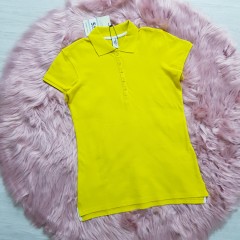 PIAZAITALIA Ladies Polo Shirt (YELLOW) (S - M - L - XL)