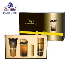 SELLION PERFUMS Honorable Gift Set Women 4pcs Perfums(EDP 100ML,EDP Spray 10ML, Shower Gel 100ML,Deodorant Spray 150ML)