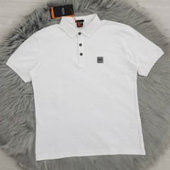 HUGO BOSS Mens Polo Shirt (WHITE) (S - M - L - XL - XXL)