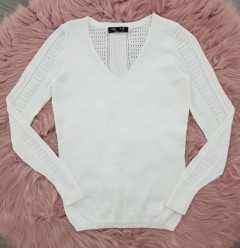 INSTINCT Ladies Sweater (WHITE) (XS -S - M - L - XL)
