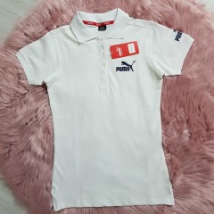 PUMA Ladies Polo Shirt (WHITE) (S - M - L - XL)