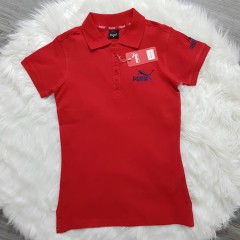 PUMA Ladies Polo Shirt (RED) (S - M - L - XL)