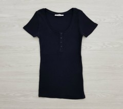 TERRANOVA Ladies T-Shirt (BLACK) (XS - S - M - XL )