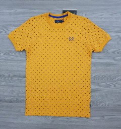 FRED PERRY Mens T-Shirt (LIGHT ORANGE) (S - M - L - XL - XXL)