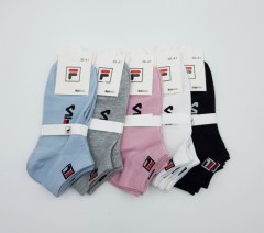 FILA Ladies 5 pcs Pack Socks (Free Size) ( Random Color)