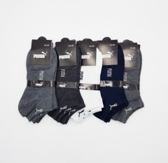 PUMA Mens 5 pcs Pack Socks (Free Size) ( Random Color)