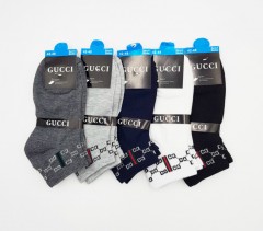 GUCCI Mens 5 pcs Pack Socks (Free Size) ( Random Color)