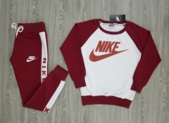 NIKE Ladies Turkey Full Sleeved Shirt And Pants (Maroon - WHITE) (S - M - L - XL) 