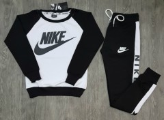 NIKE Ladies Turkey Full Sleeved Shirt And Pants (BLACK - WHITE) (S - M - L - XL) 