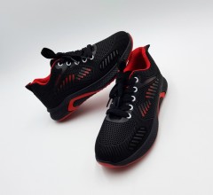 FASHION Ladies Shoes (BLACK - RED) (36 to 41)