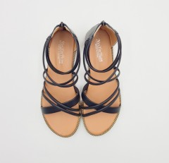 MEIXIN YUAN Ladies Sandals Shoes (BLACK - CAMEL) (36 to 40)