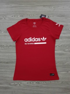 ADIDAS Ladies T-Shirt (RED) (XL)