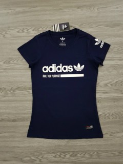 ADIDAS Ladies T-Shirt (NAVY) (S)