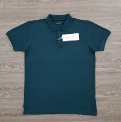 STAY TRUE Mens Polo Shirt (BLUE-GREEN) (M - L - XL)