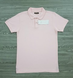 STAY TRUE Mens Polo Shirt (PINK) (M - L - XL)