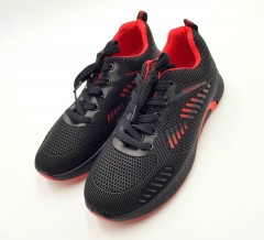 FASHION Mens Shoes (BLACK - RED) (40 to 45)