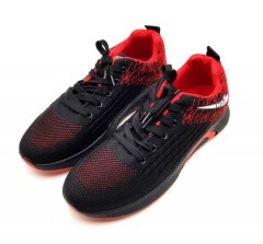 FASHION NO1 Mens Shoes (BLACK - RED) (40 to 45)