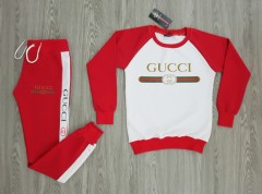 GUCCI Ladies Turkey Full Sleeved Shirt And Pants (RED - WHITE) (S - M - L - XL)