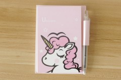 Note Book Whith Auto (LIGHT PINK)