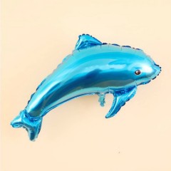 Balloon With Dolphin Design (BLUE) ( 76Ã—40 )