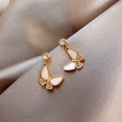 Ladies Earrings (WHITE - GOLD)